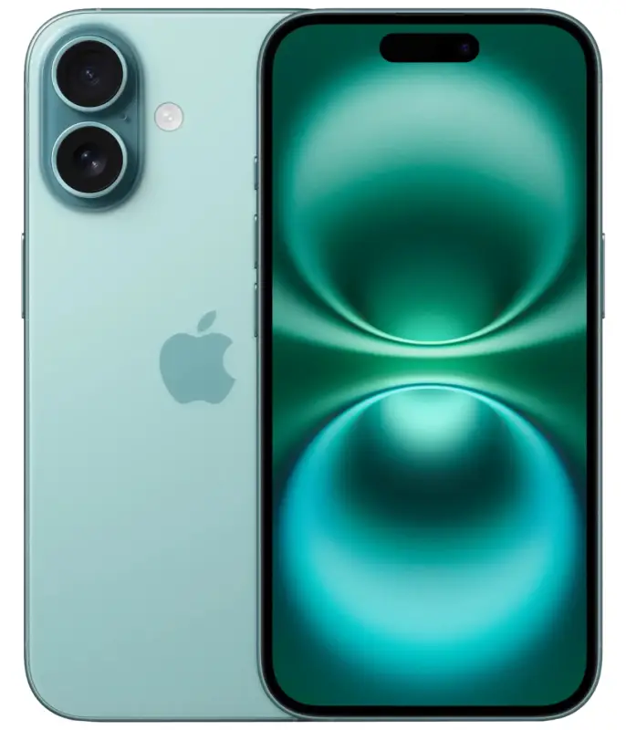 Apple iPhone 16 dual Sim 128 ГБ, бирюзовый (новый)